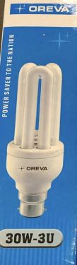 30w -3u warmwhite cfl oreva