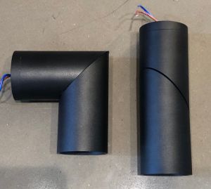 12w led twist cylinder black body