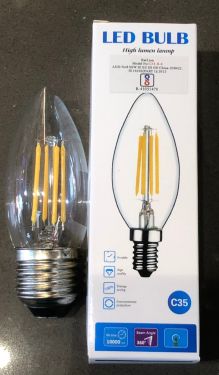 4w led filament candle e27 bulb C35